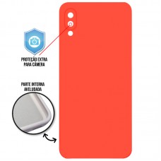 Capa para Samsung Galaxy A02 e M02 - Case Silicone Cover Protector Goiaba